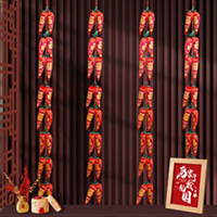 【41号商位】红辣椒串挂件福包鞭炮串新年客厅装饰品新年喜庆挂饰乔迁新居福袋