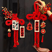 【53号商位】万字结门挂2026马年新年装饰挂件过年春节中国结氛围场景布置挂饰